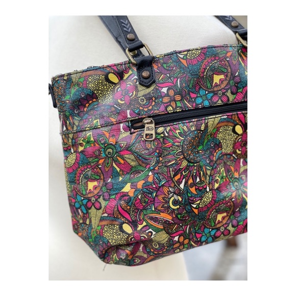 SOLD Sakroots Boho Tote Bag Purse Floral Print - Picture 3 of 16